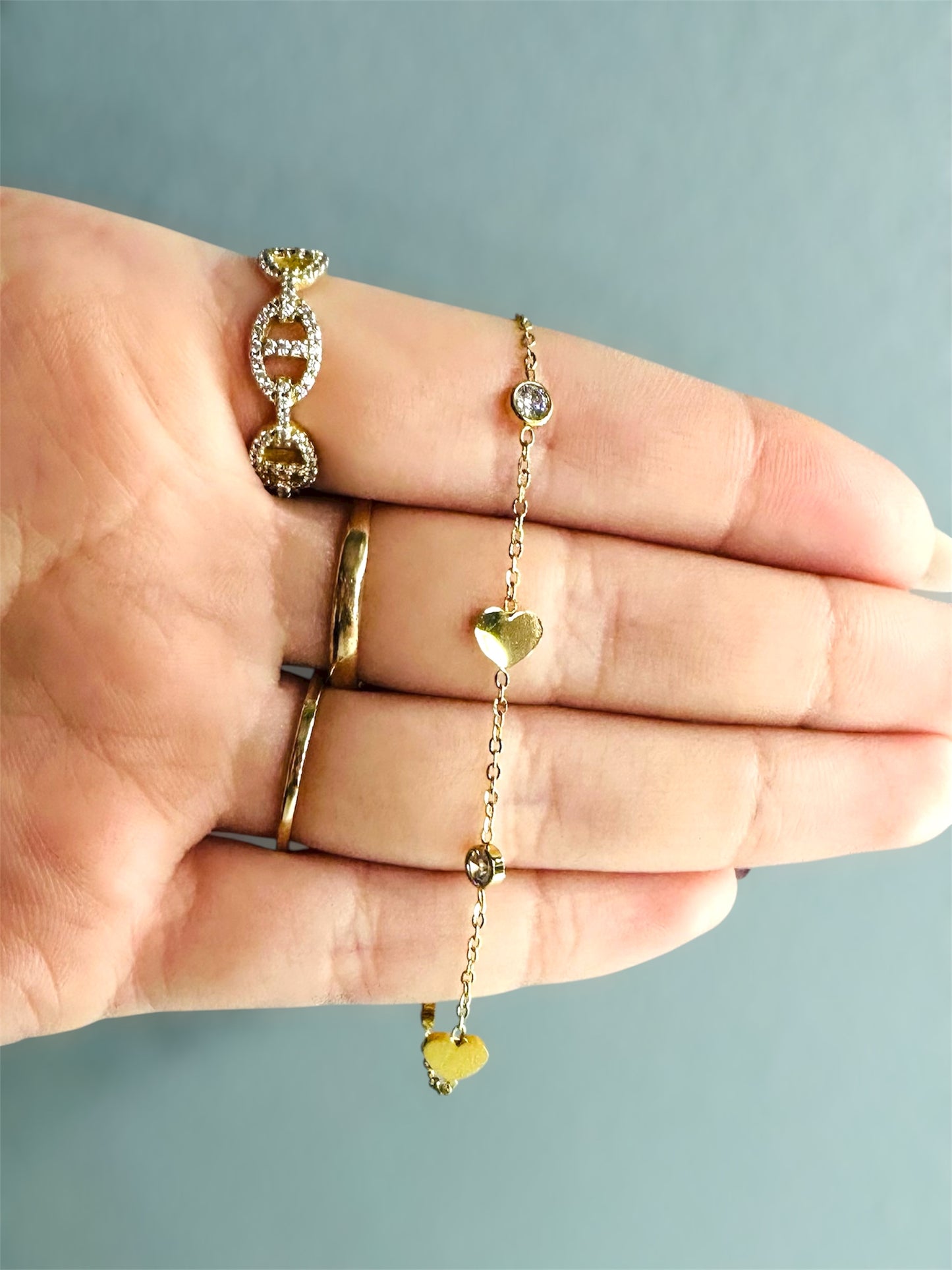 💛 Bracelet “Ambre” – Doré