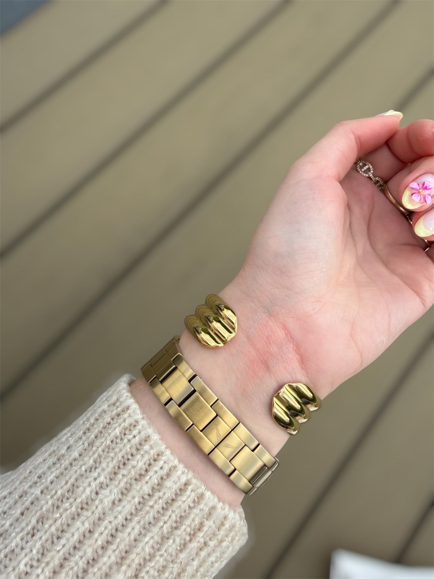 ✨💛 Jonc “Iris” – Ajustable