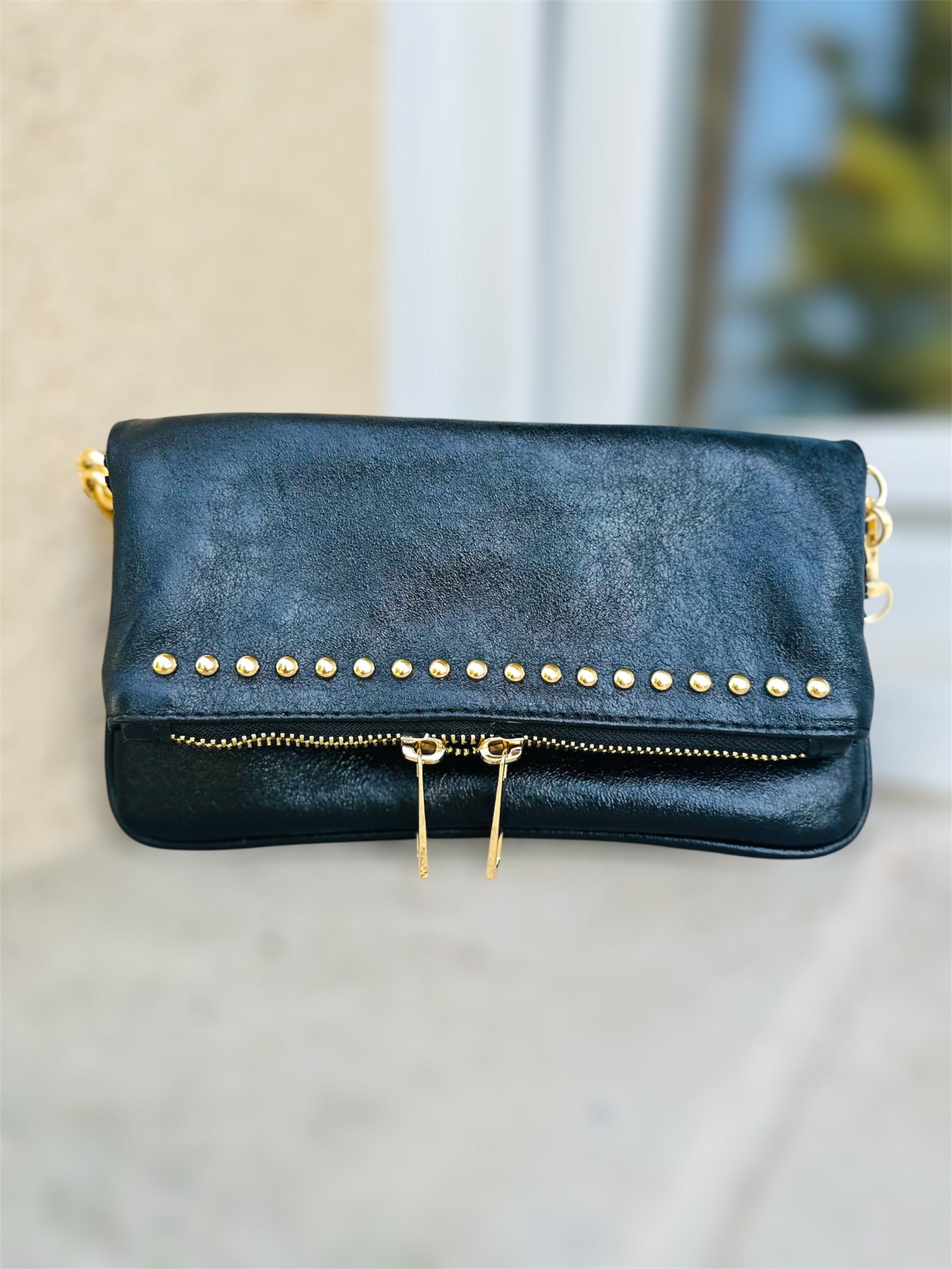 Sac OLIVIA – bandoulière chic & pratique en cuir véritable 🖤