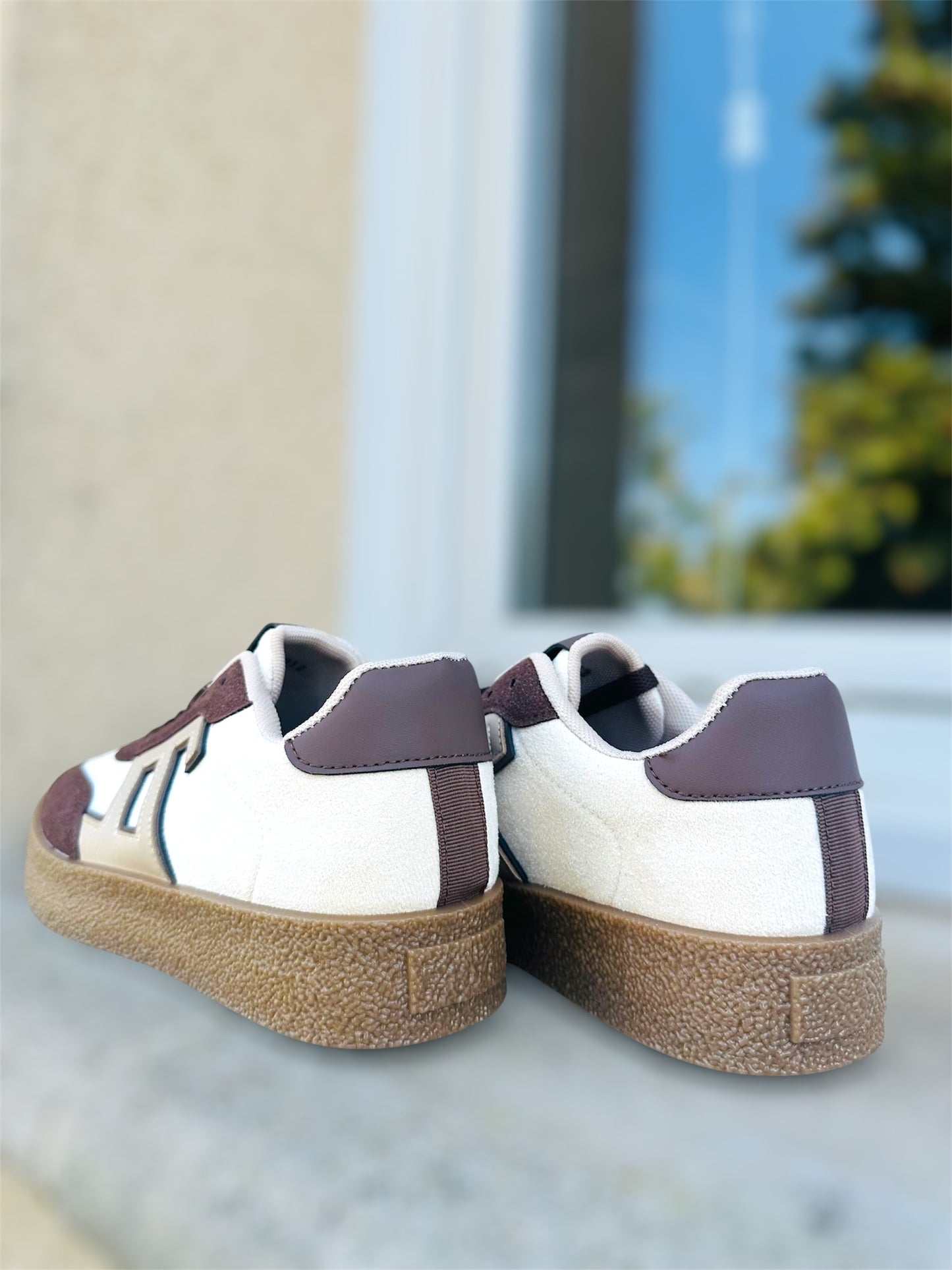 Baskets Carole – style casual et tendance 🤎🤍