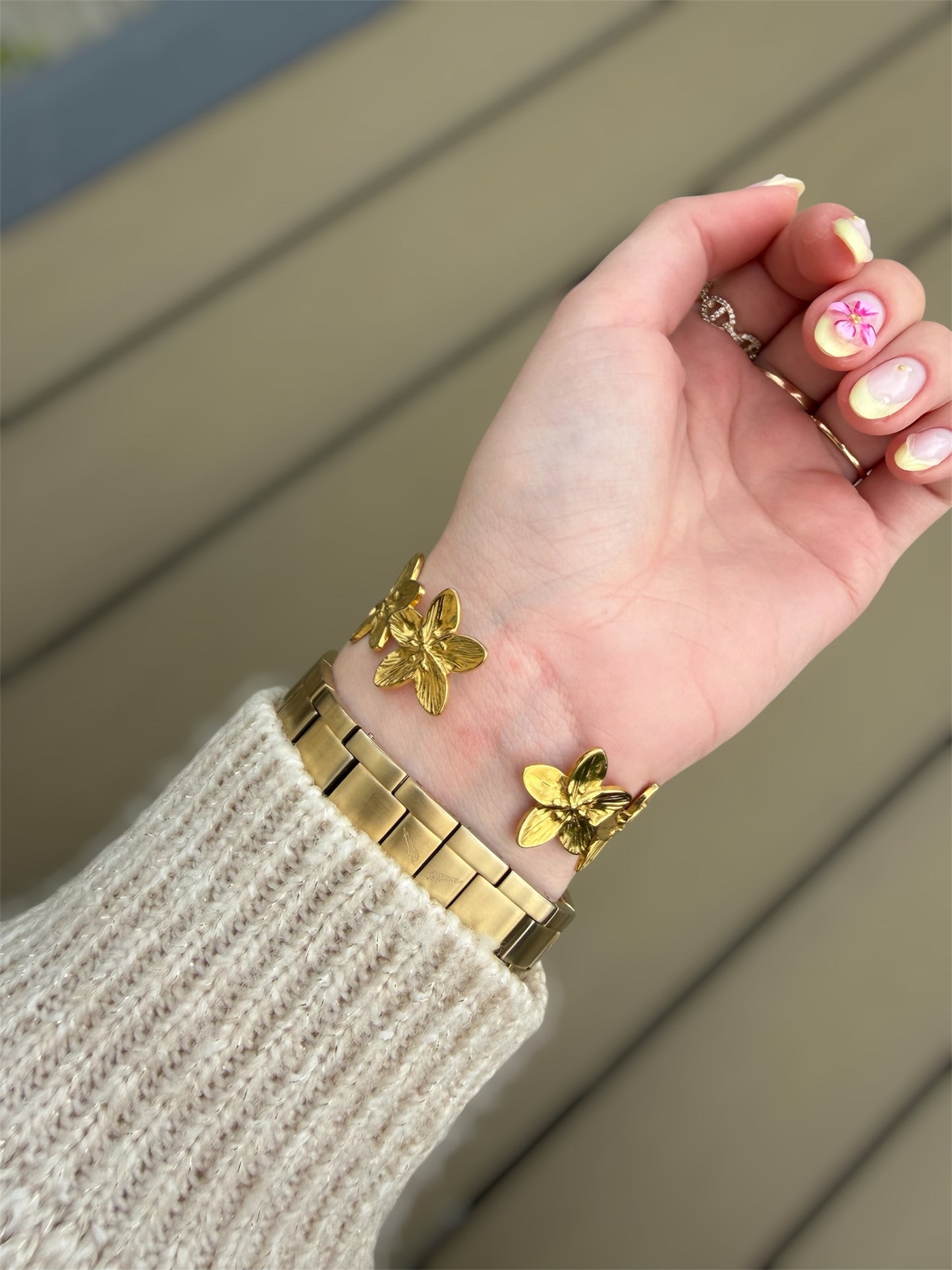 ✨🌸 Jonc “Isoline” – Ajustable