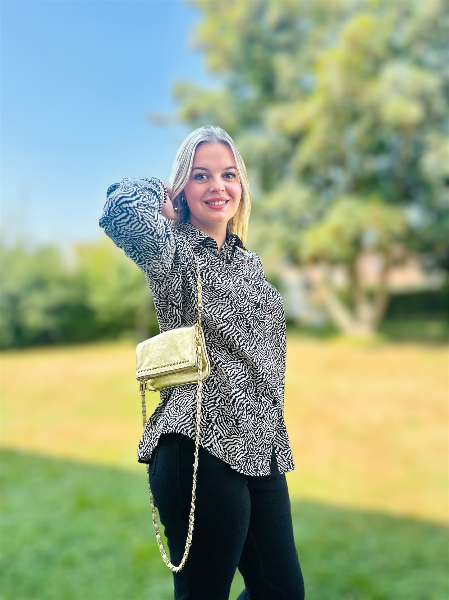 Sac OLIVIA – bandoulière chic & pratique en cuir véritable 🖤