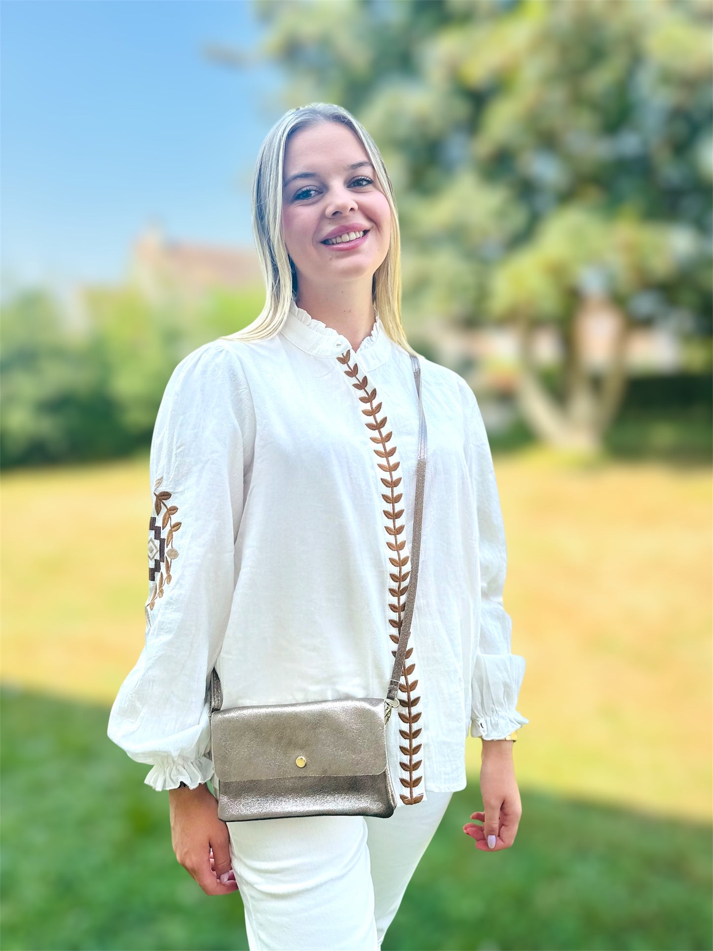 Sac NOA – bandoulière minimaliste & élégante en cuir véritable 🩶