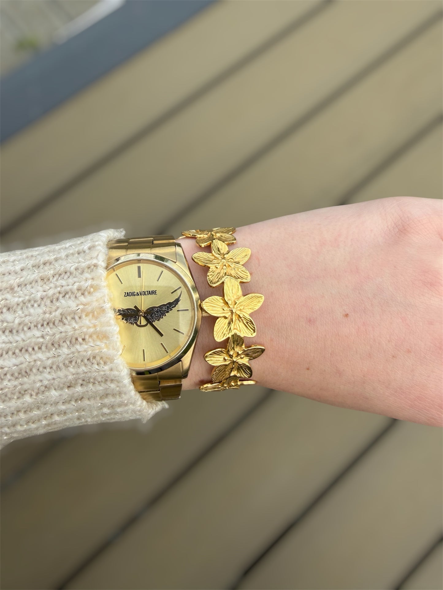 ✨🌸 Jonc “Isoline” – Ajustable
