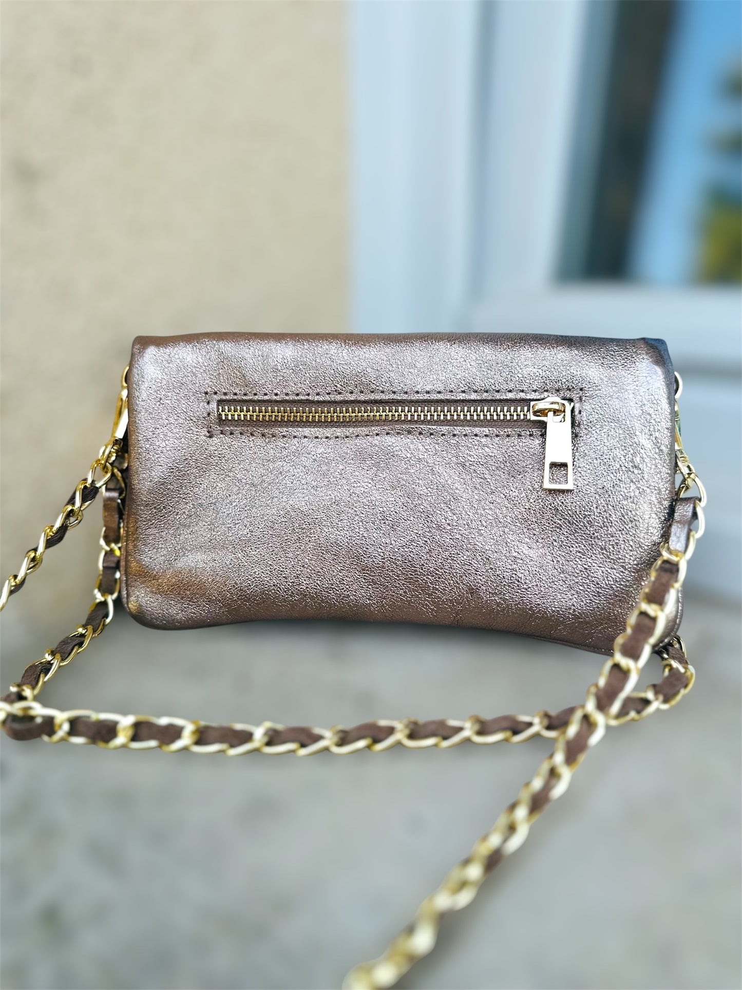 Sac OLIVIA – bandoulière chic & pratique en cuir véritable 🖤