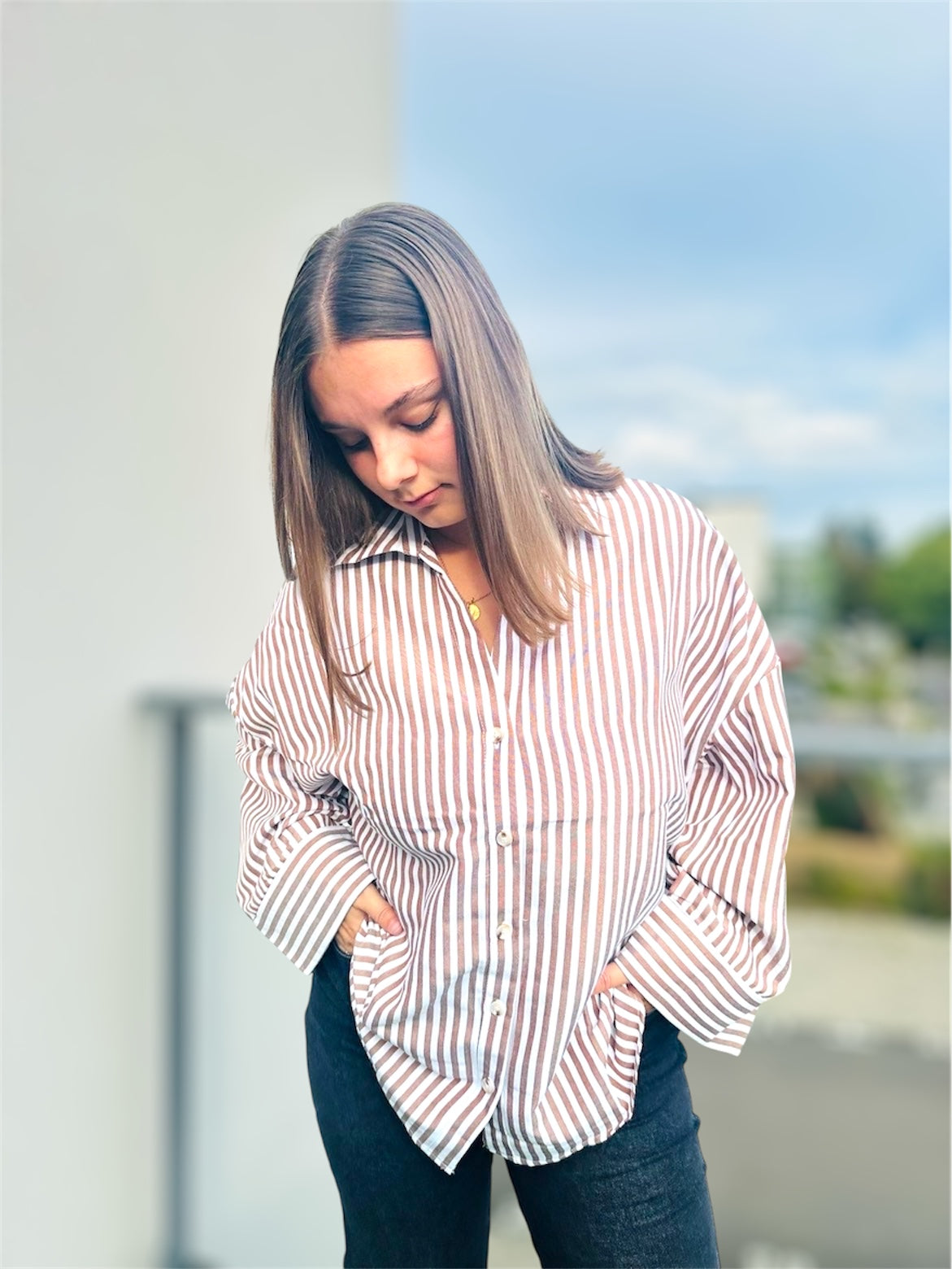 Chemise loose Victoria 🌸🤎