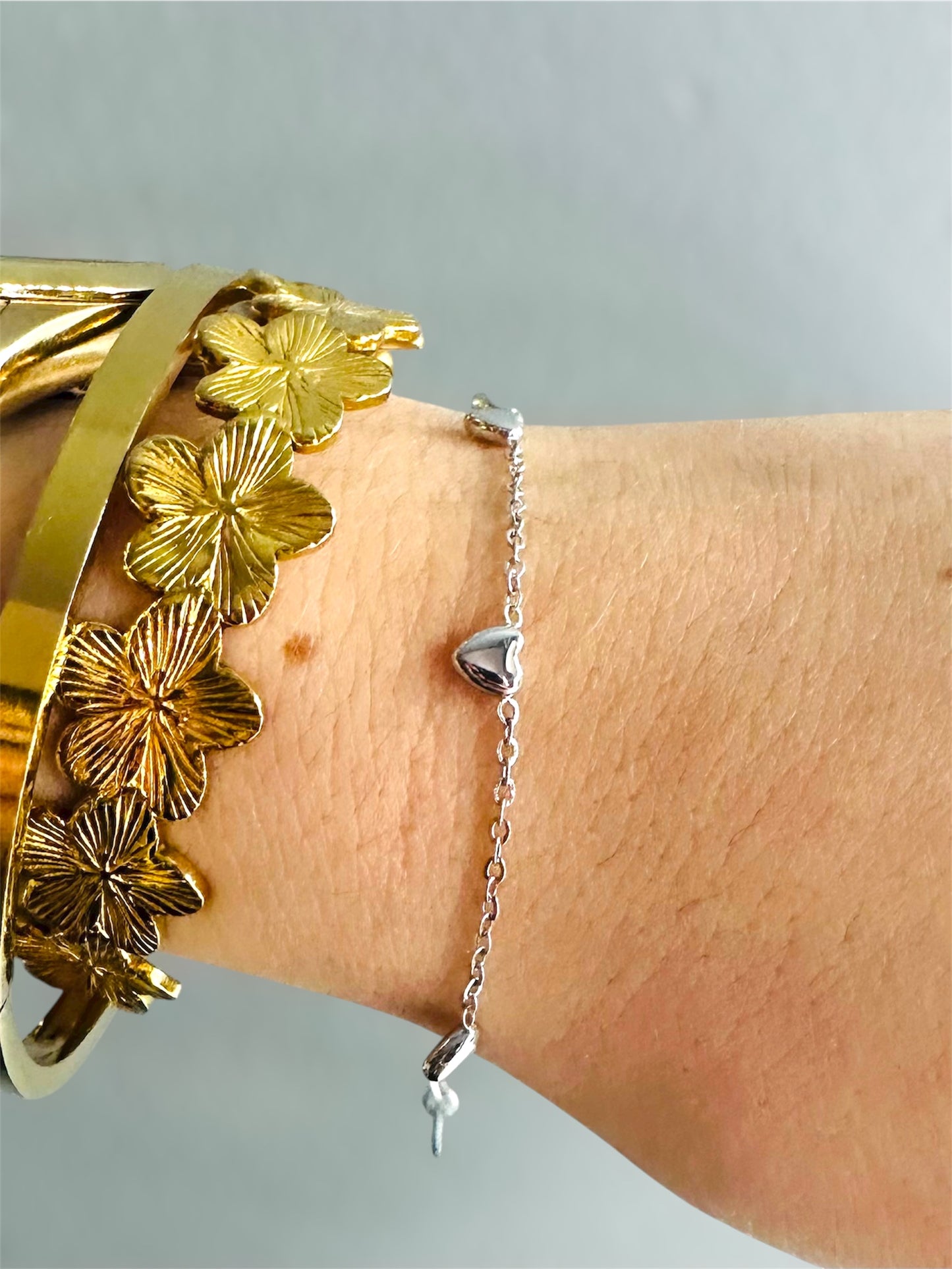 🤍 Bracelet “Chloé” – Argenté