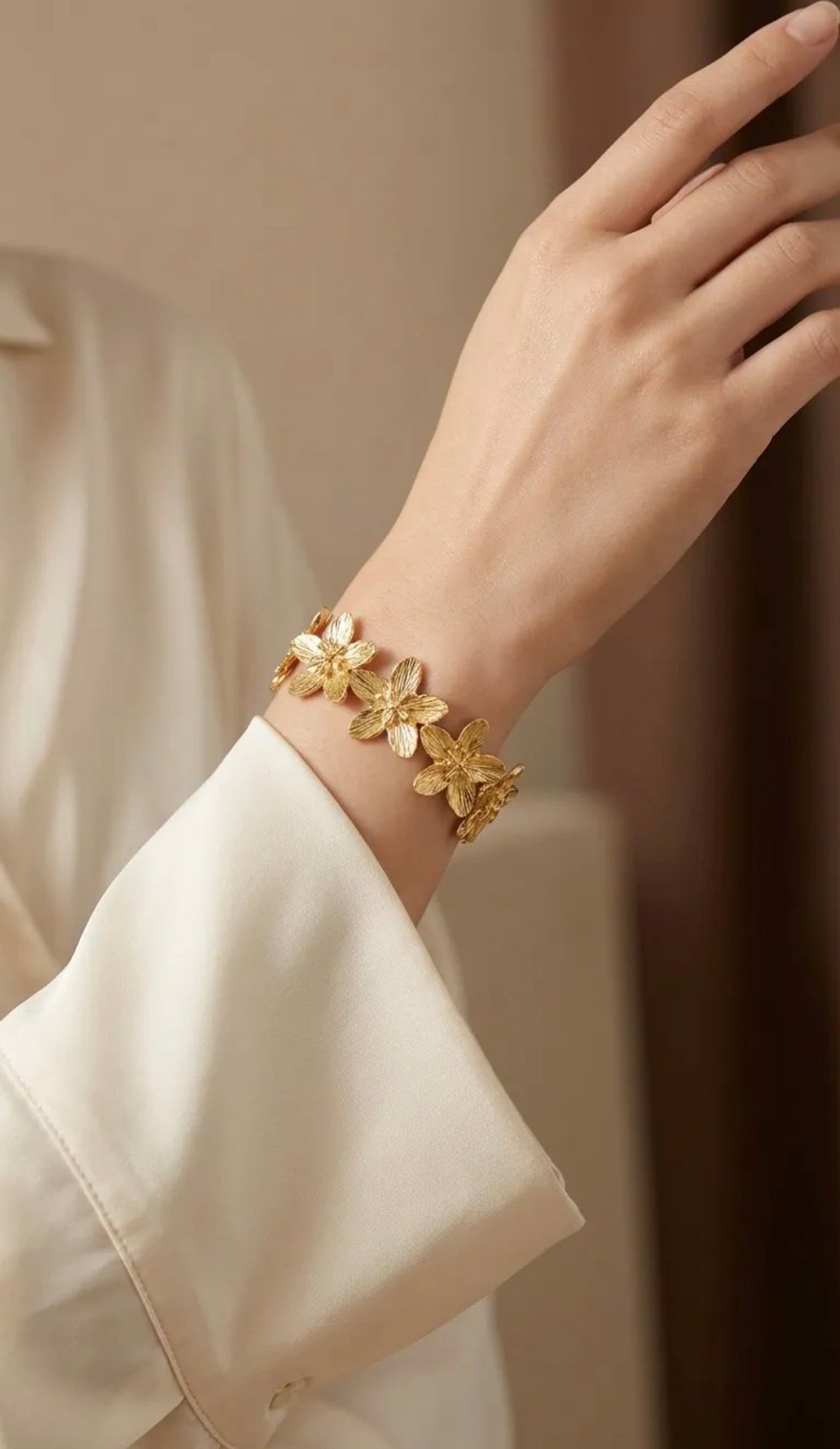 ✨🌸 Jonc “Isoline” – Ajustable