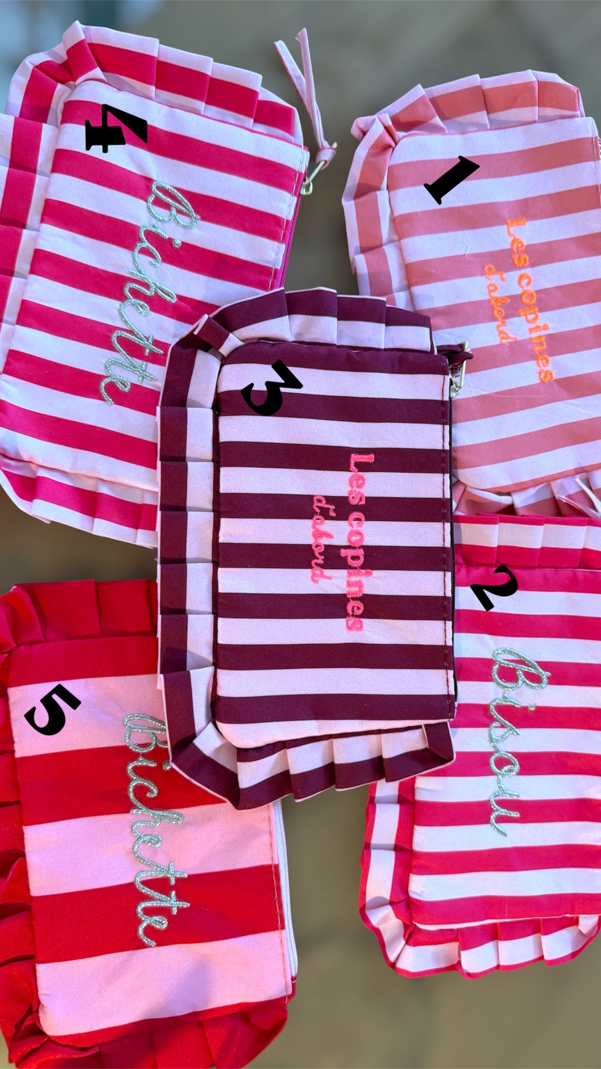 Pochettes belle vie 💗❤️🩷