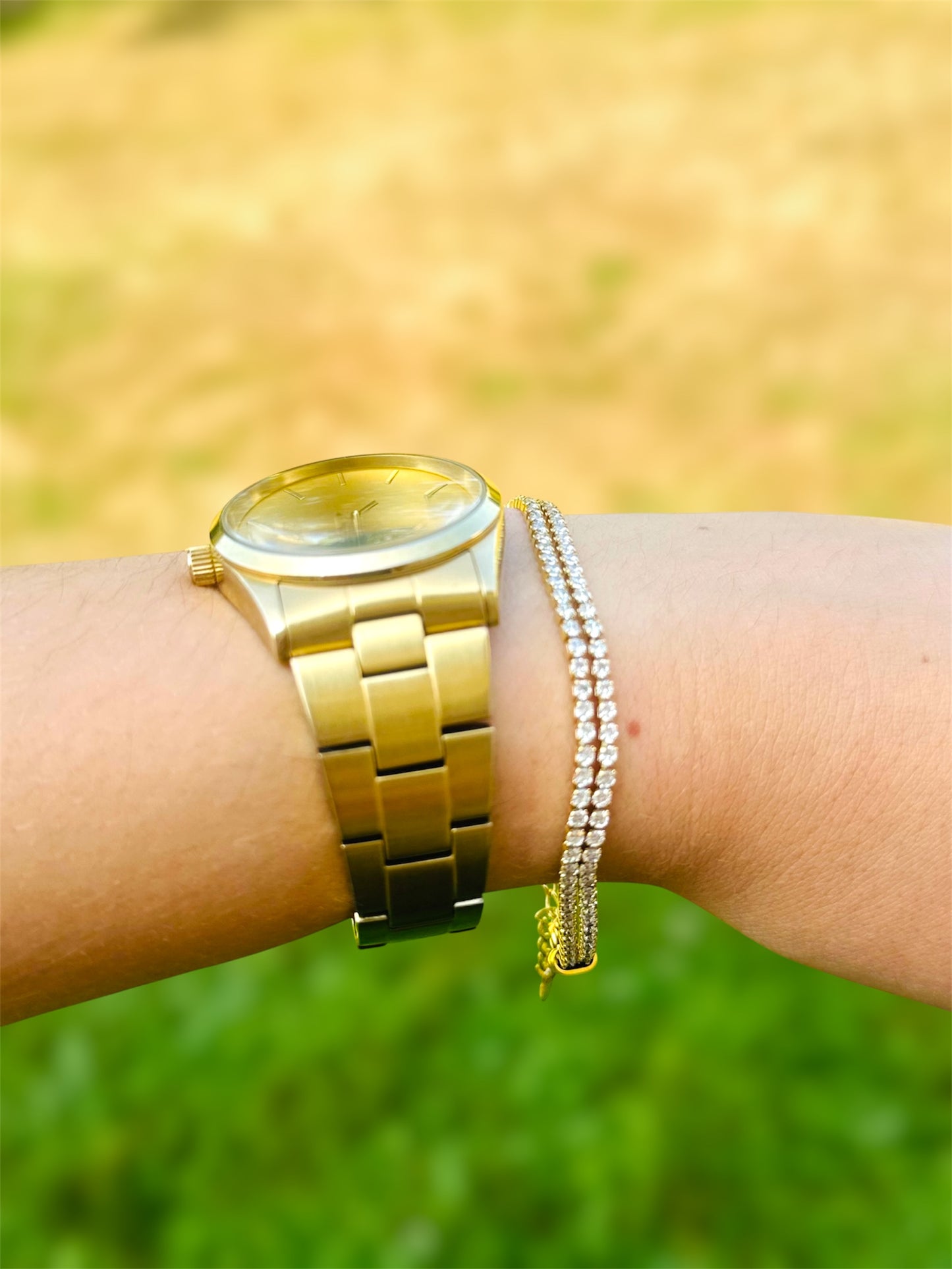 Bracelet DANICA – Élégance scintillante en acier inoxydable ✨