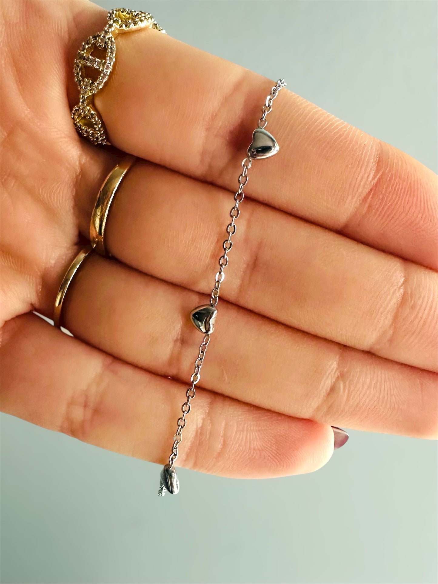 🤍 Bracelet “Chloé” – Argenté
