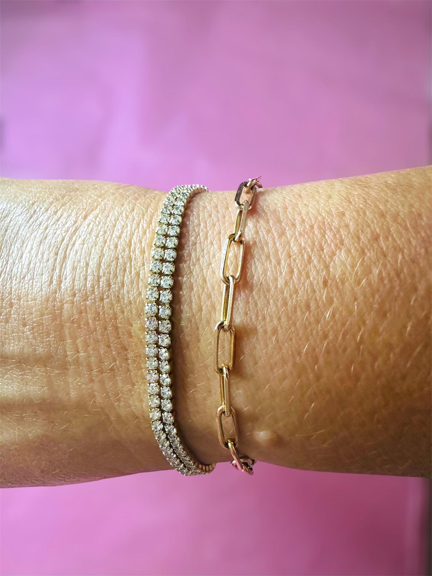 Bracelet DANICA – Élégance scintillante en acier inoxydable ✨