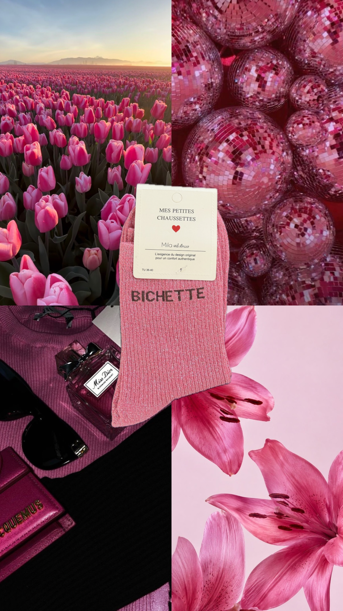 Chaussettes à paillettes bichette adulte ⭐️