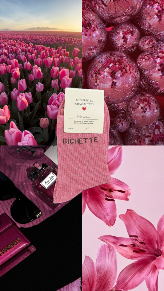 Chaussettes à paillettes bichette adulte ⭐️
