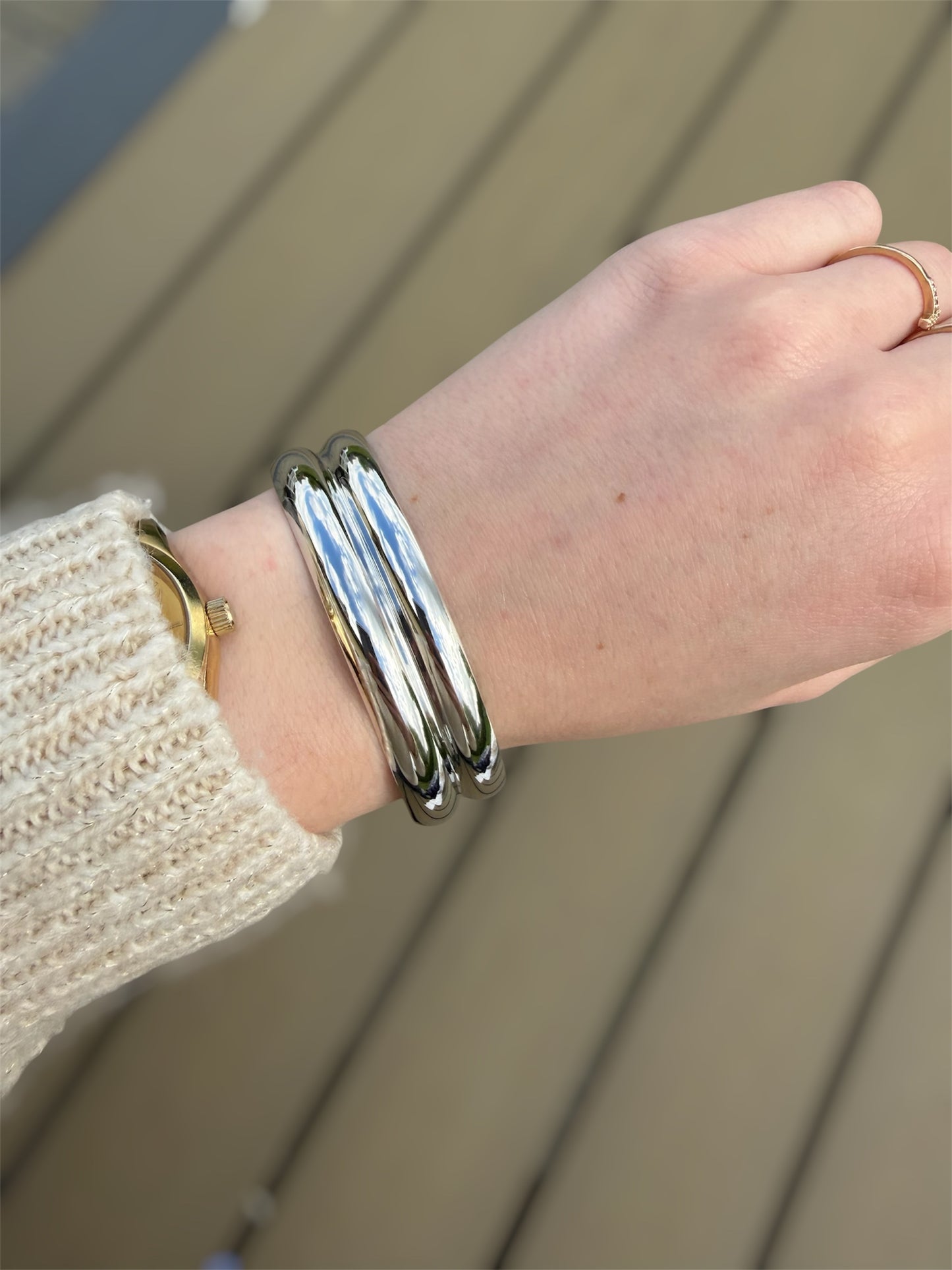 ✨💛 Jonc “Victoire” – Ajustable