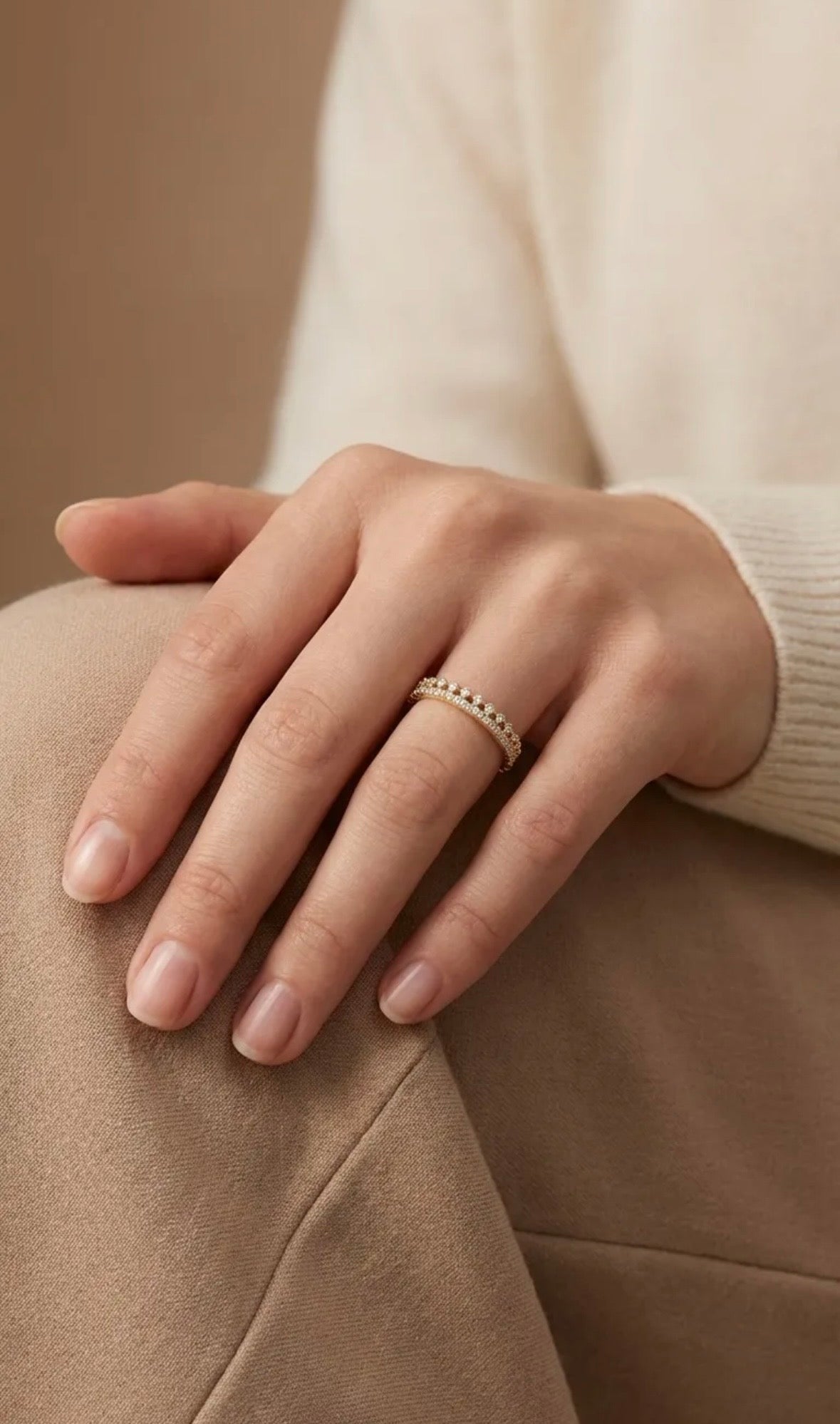 🤍 Bague Cléa - acier inoxydable
