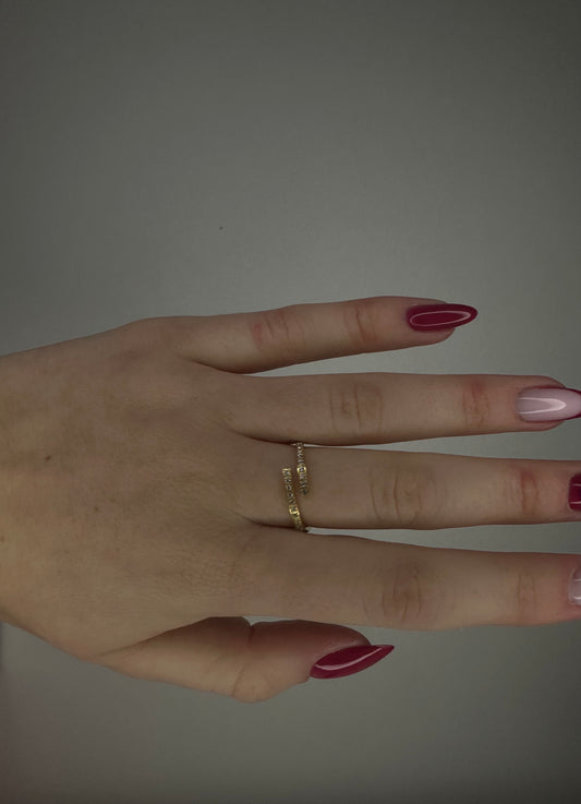 🤍 Bague Justine - Acier Inoxydable