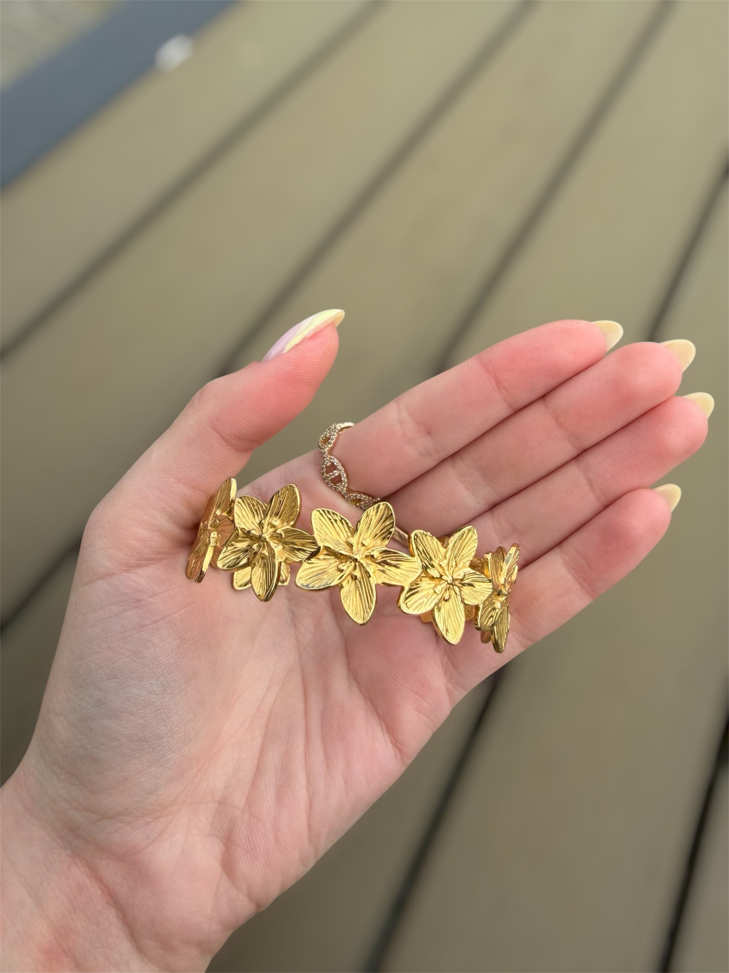 ✨🌸 Jonc “Isoline” – Ajustable